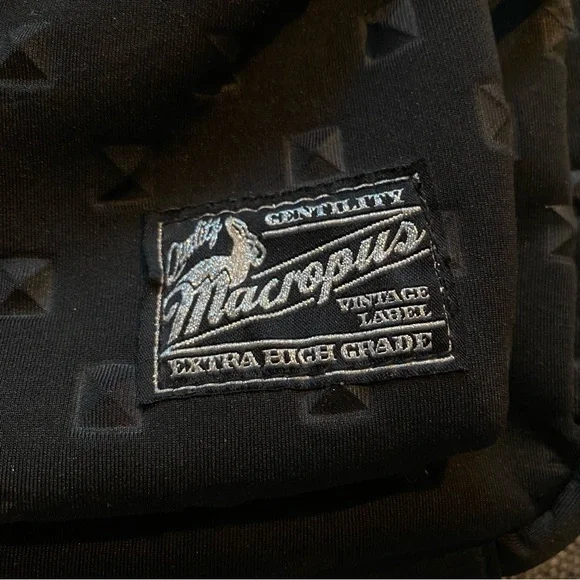 Black Patterned Men's Backpack - Picture 3 of 9